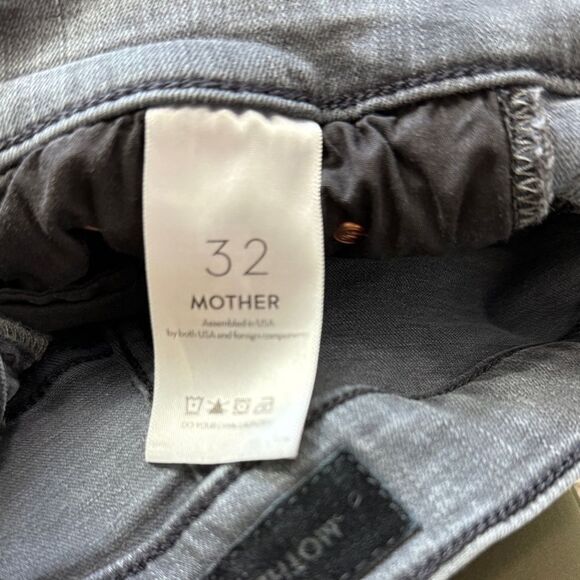 Mother Jeans the Insider Fray Cropped Black Jeans - Picture 6 of 8